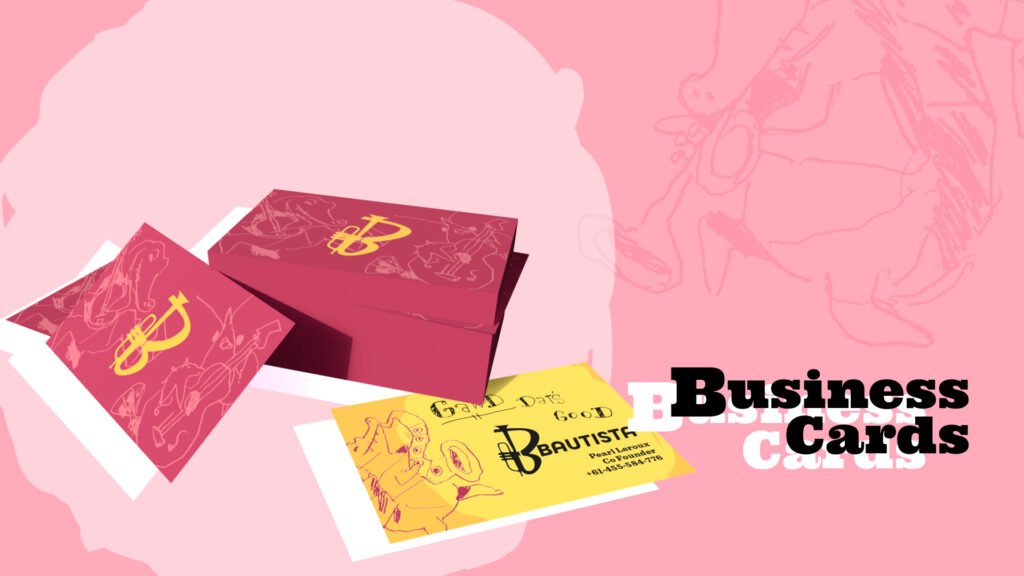 A mockup 3D render of a pile of business cards.